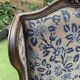 Louis XV style wingback armchair