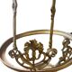 Suspension monte et baisse Art nouveau en barbotine, vers 1900