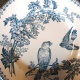 Suite of 4 plates in earthenware with bird décor