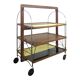 Vintage rolling dessert trolley