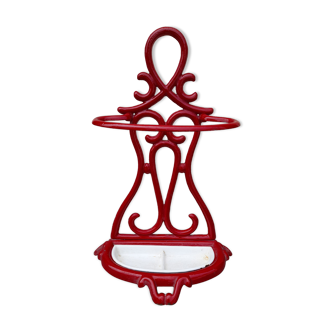 Enamelled cast iron cane umbrella holder