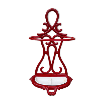 Enamelled cast iron cane umbrella holder