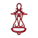 Enamelled cast iron cane umbrella holder