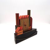 80s Postmodern memphis age Desk Clock by Pirondini