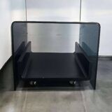 VINTAGE CURVED GLASS COFFEE TABLE / SIDE TABLE