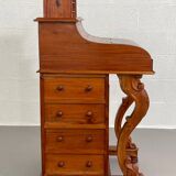 20th century Davenport desk with walnut piano top