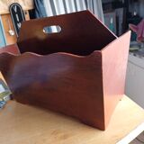 Beautiful vintage wooden magazine rack