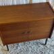 Modernist oak and metal sideboard - mid-20th century