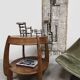 Rare Dutch vintage design Art Deco side table N.V. Hero de Groot