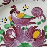 Trio of plates with rooster - Eastern earthenware