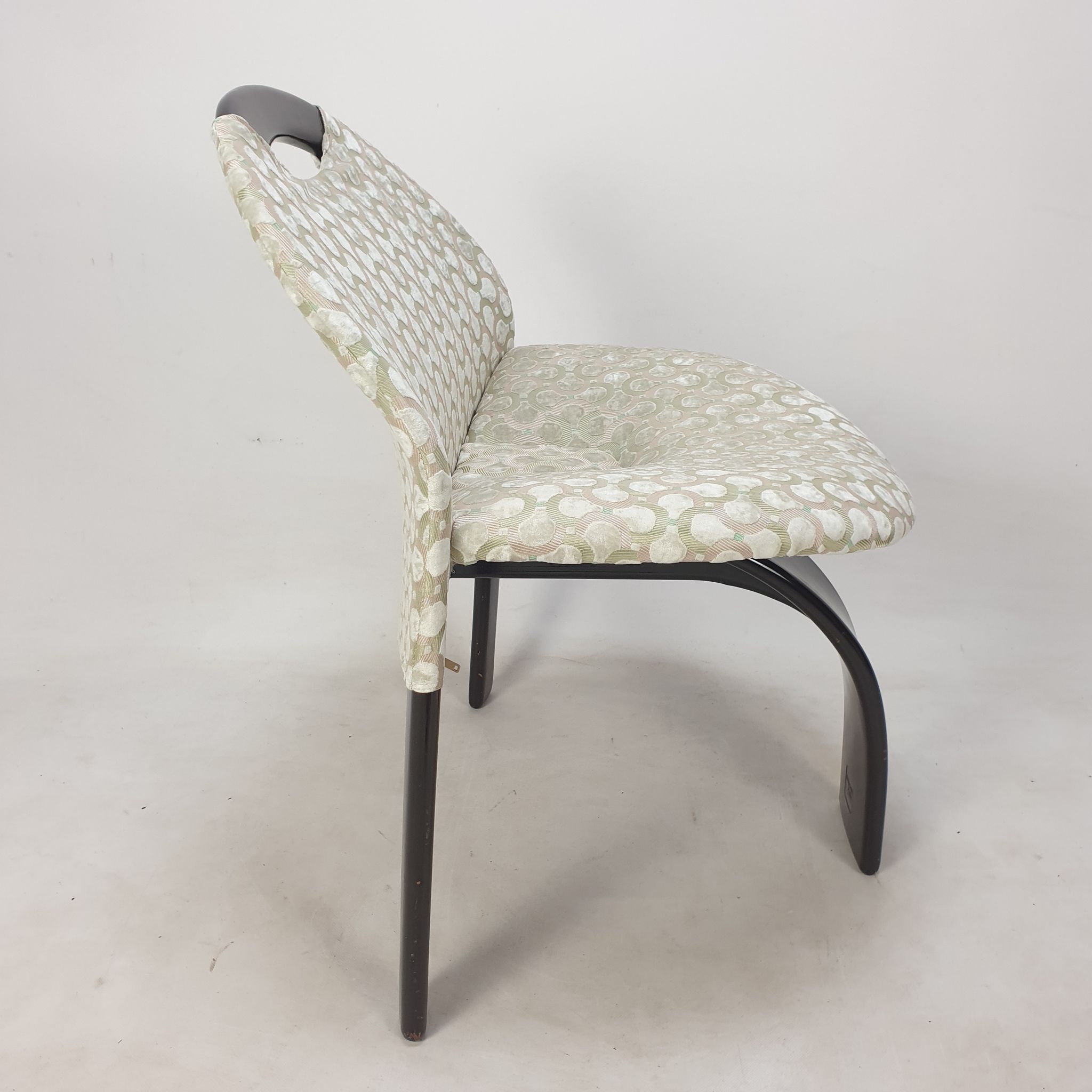 Ensemble de 4 chaises Giovanni Offredi Sail par Saporiti Italie 1973