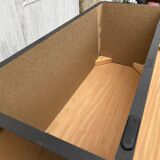N1 coffee table in vintage 70s elm burl