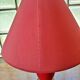 Vintage ceramic table lamp with a lacquered finish, golden potiche base and brass.