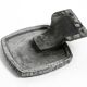 Very nice 1960s Pop Art Sunburst design cast aluminum door handle