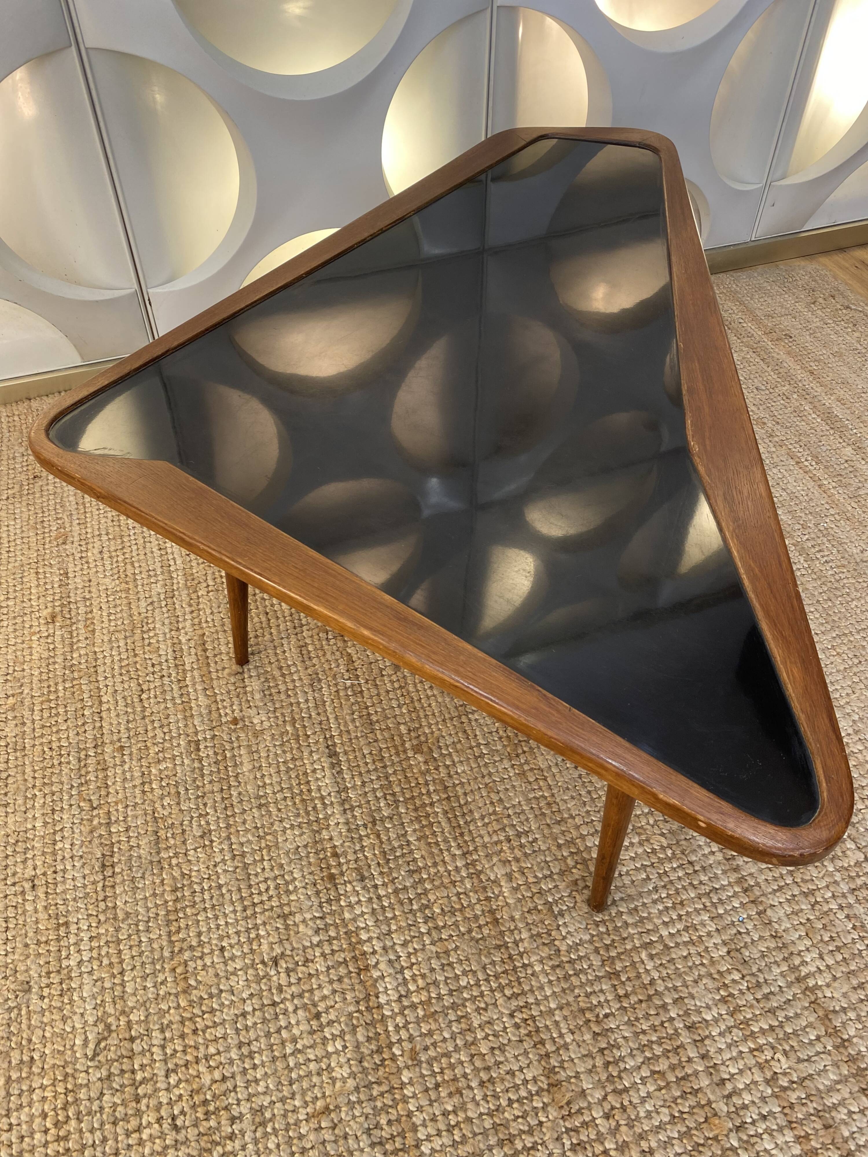 Vintage Coffee Table by Charles Ramos Free Form 1950