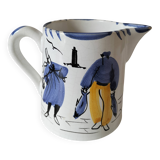 Breton milk jug - original signed painting