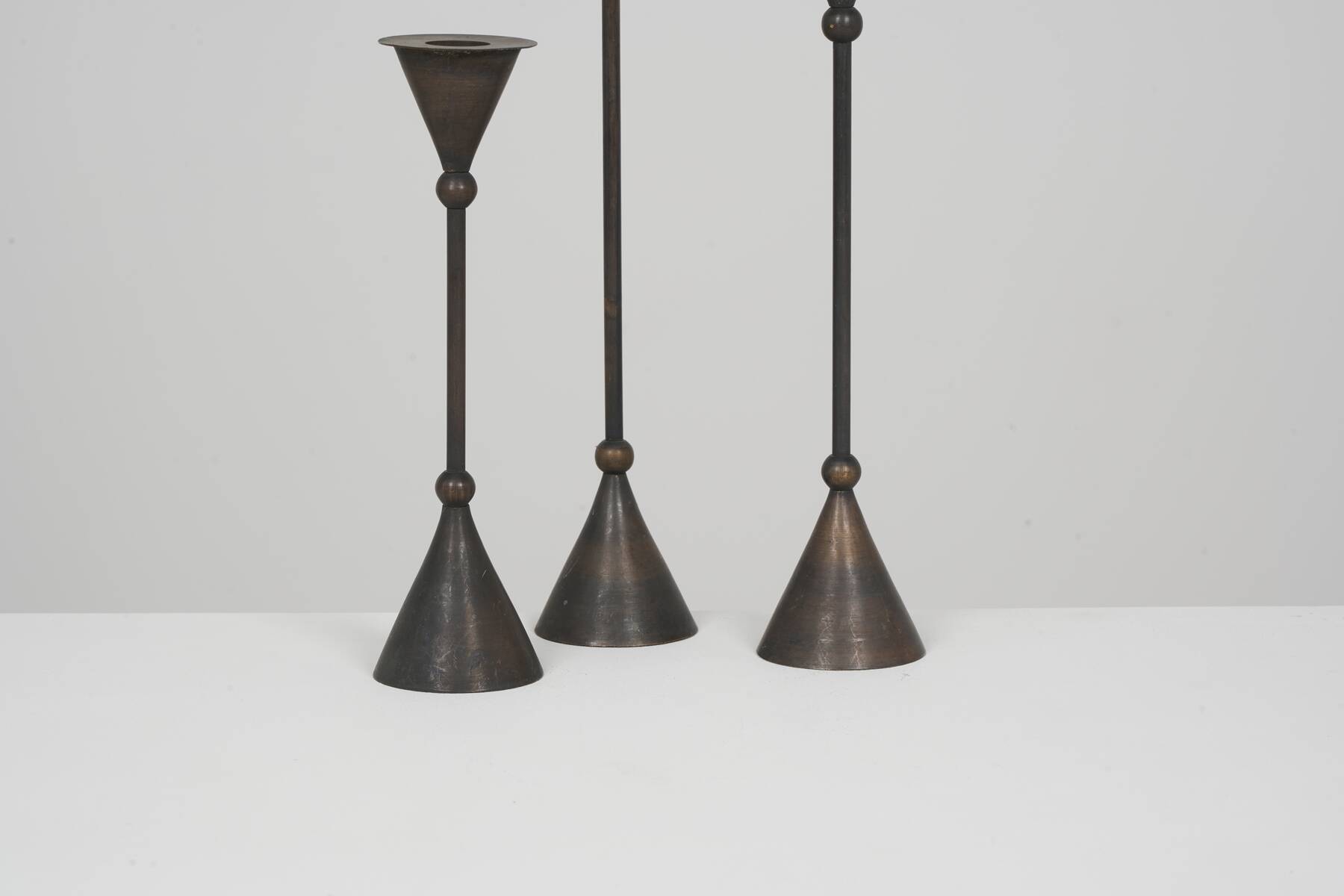 Christian de Beaumont Memphis candlesticks circa 1980