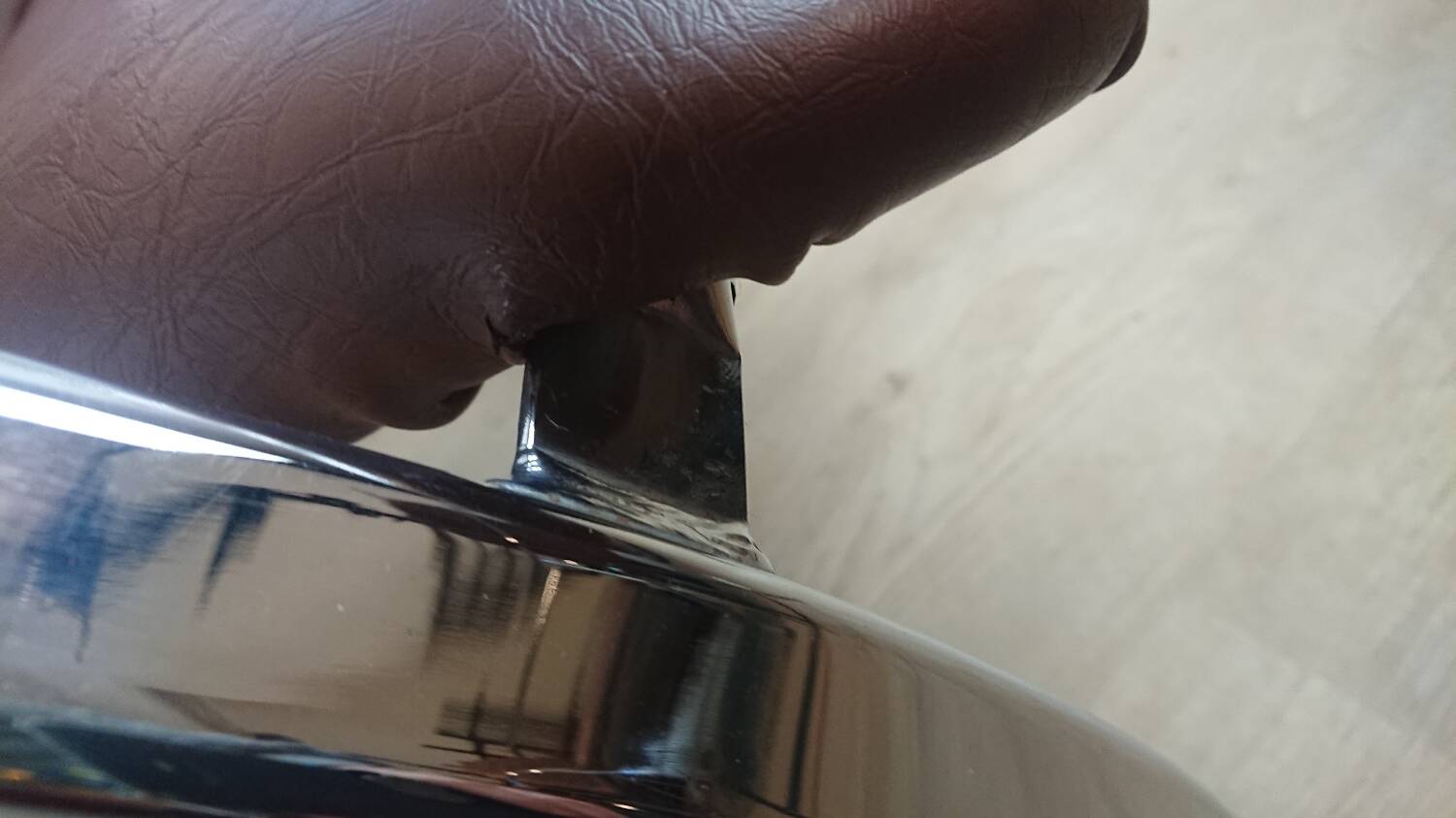 Slichaise Souvignet chrome armchair