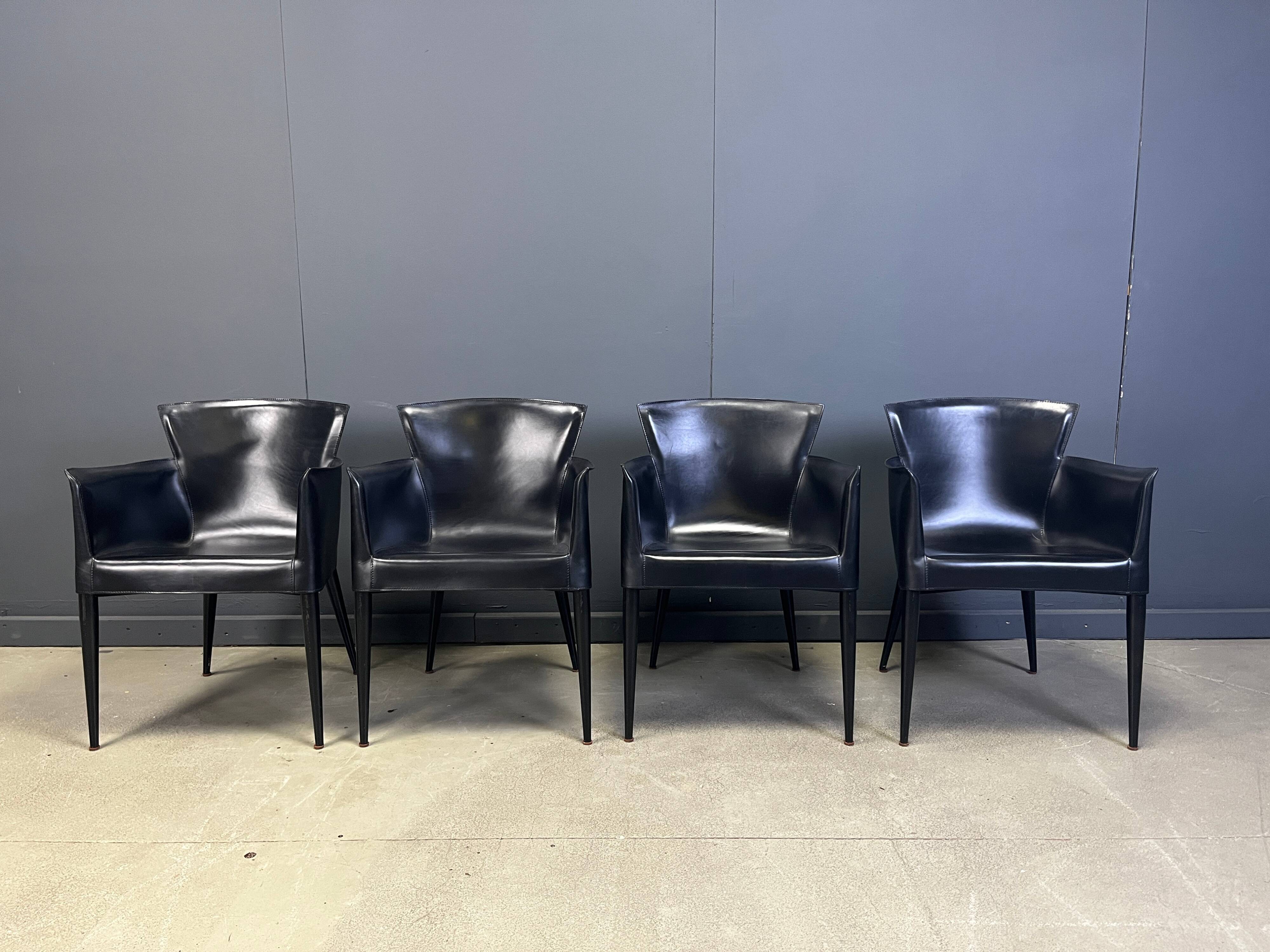 Vela dining chairs by Carlo Bartoli for Matteo Grassi, 1980s