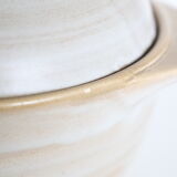 Saladier, or soup pot, ceramic, Niderviller stone pattern