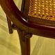 4 chaises style directoire en acajou massif