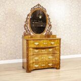 Antique Louis Philippe Vanity Table in Walnut, 1890s