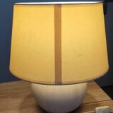 Table lamp in terracotta and fabric