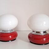 Pair of vintage bedside lamps