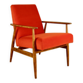 Fauteuil « Lis », design des années 1970 par Henryk Lis, orange - 2 exemplaires disponibles