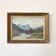 Tablea "Rivière des Alpes", Huile sur panneau, encadrée