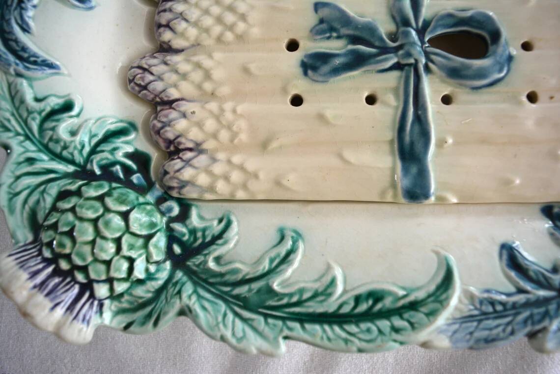 Ceramic tray Asparagus slip