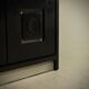Brutalist Cabinet with Graphic Patterned Doors Belgium 1970s