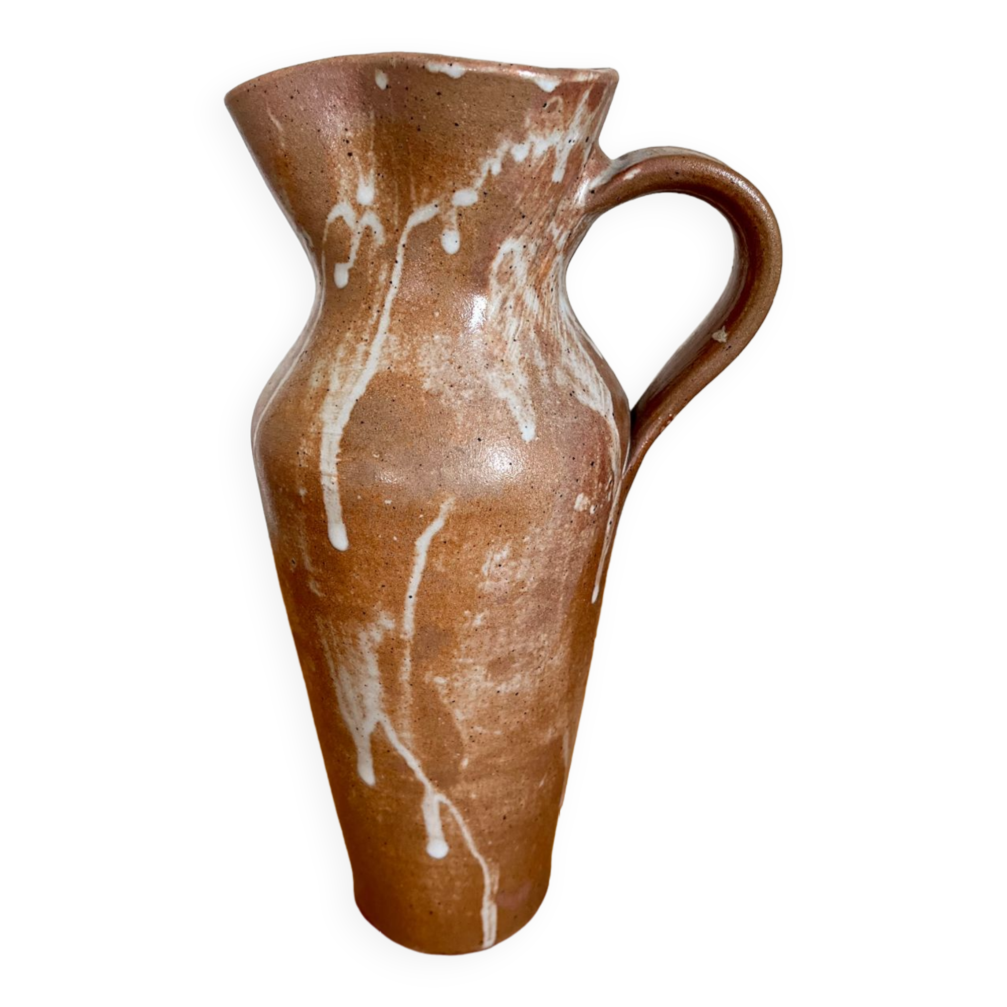 Vintage stoneware pitcher vase