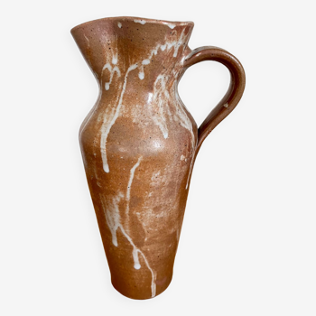 Vase pichet en grès vintage