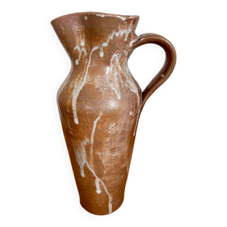 Vintage stoneware pitcher vase