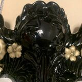 Renovated rococo style porcelain mirror