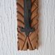 Wall candle holder in wood and metal, 1960s