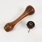 A set of teak, modernist candlesticks, Denmark, 1960s