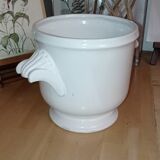 White plant pot