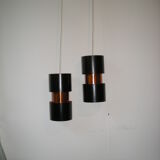 Pair of pendant lamps - Vesuv - Jo Hammerborg - Fog and Morup from the 60s - 70s