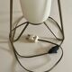 Lampe Space age laiton opaline années 60