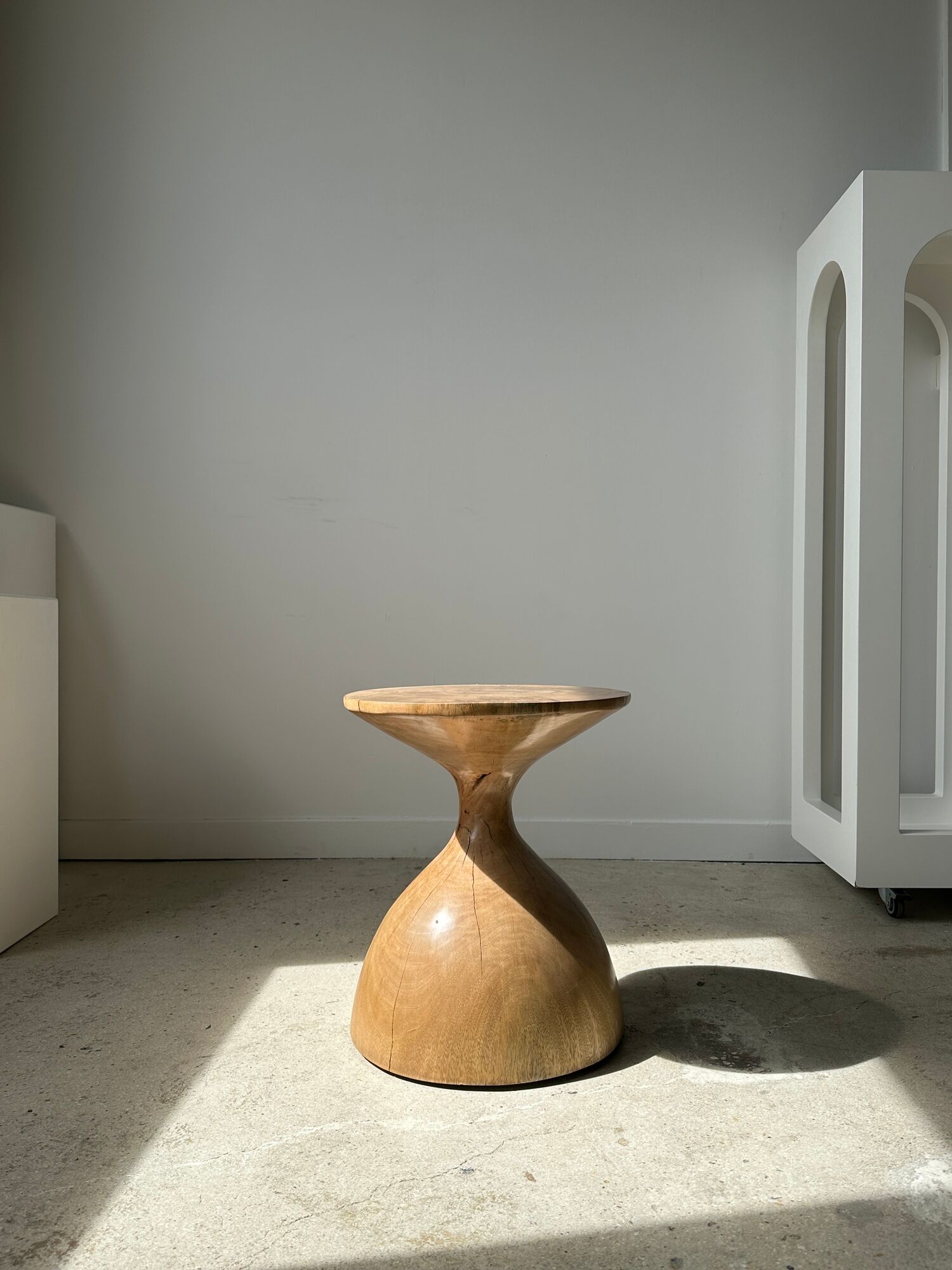 Solid wood sofa end