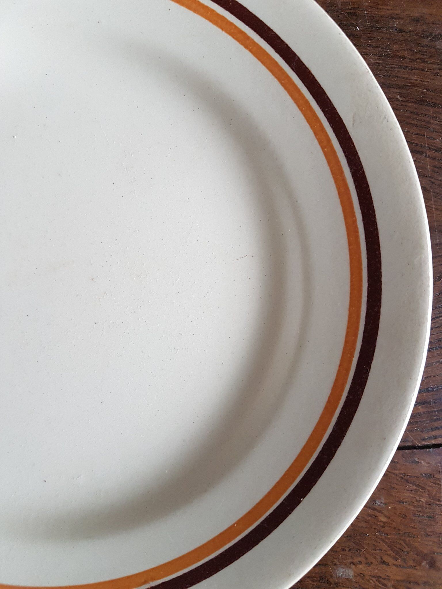 Assiette à dessert en faïence Moulin des Loups service Pasteur