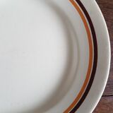 Dessert plate in earthenware Moulin des Wolves service Pasteur