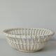 Woven earthenware basket