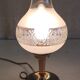 Table lamp in gilded brass and glass - mid 20th century.