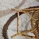 Rocking-chair rattan bamboo 60s