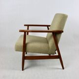 Vintage Beige Easy Boucle Chair, 1970s