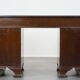 Bureau anglais 9 tiroirs en bois et cuir