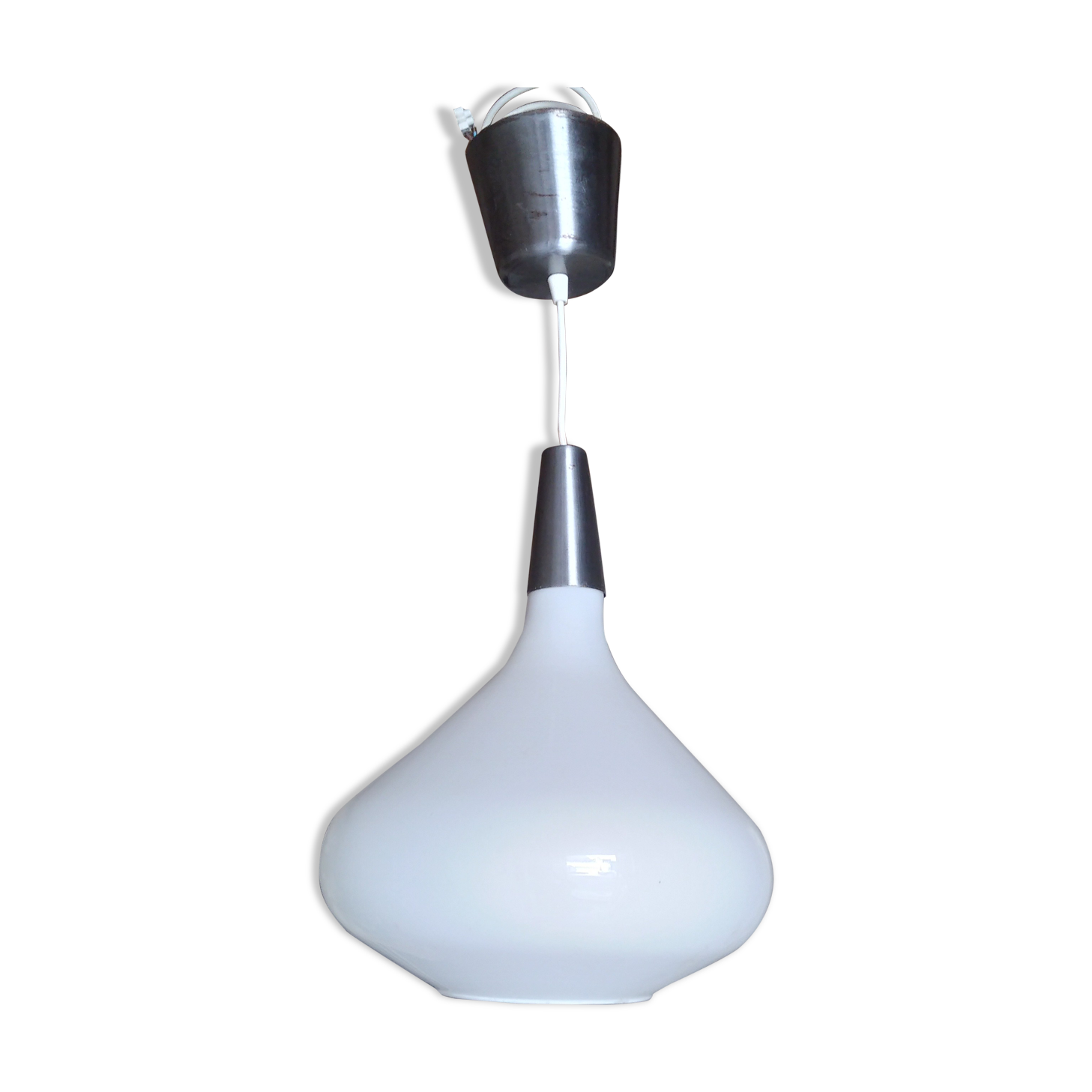 Opaline chandelier 1970